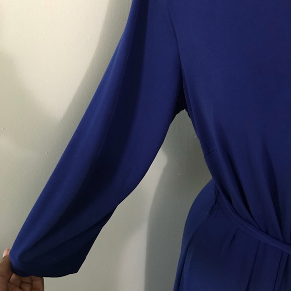 ABstudio Blue V-neck Dress. Size XL. - Picture 3 of 8